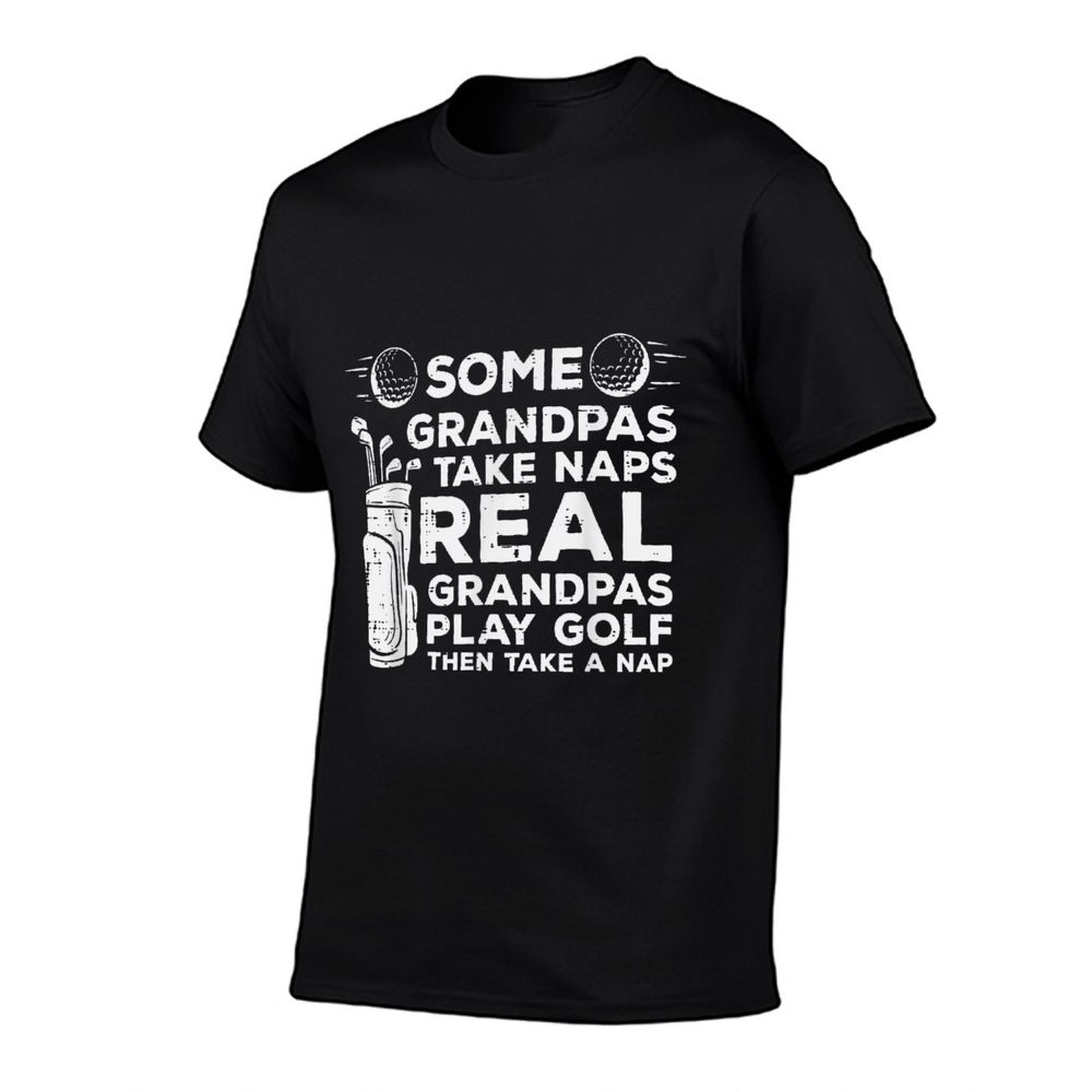 Some Grandpas Take Naps Real Play Golf Funny Golfer Papa Men  Lightweight T-Shirt