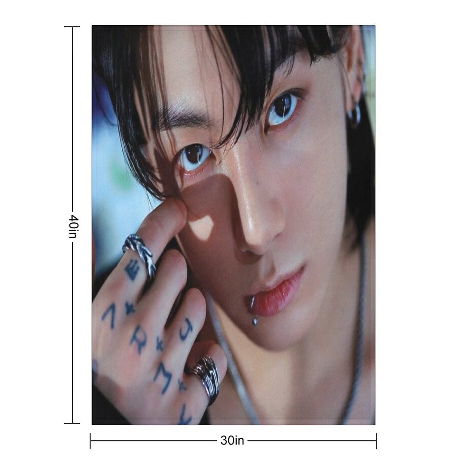 Jungkook Seven Machine-washable Throw Blanket