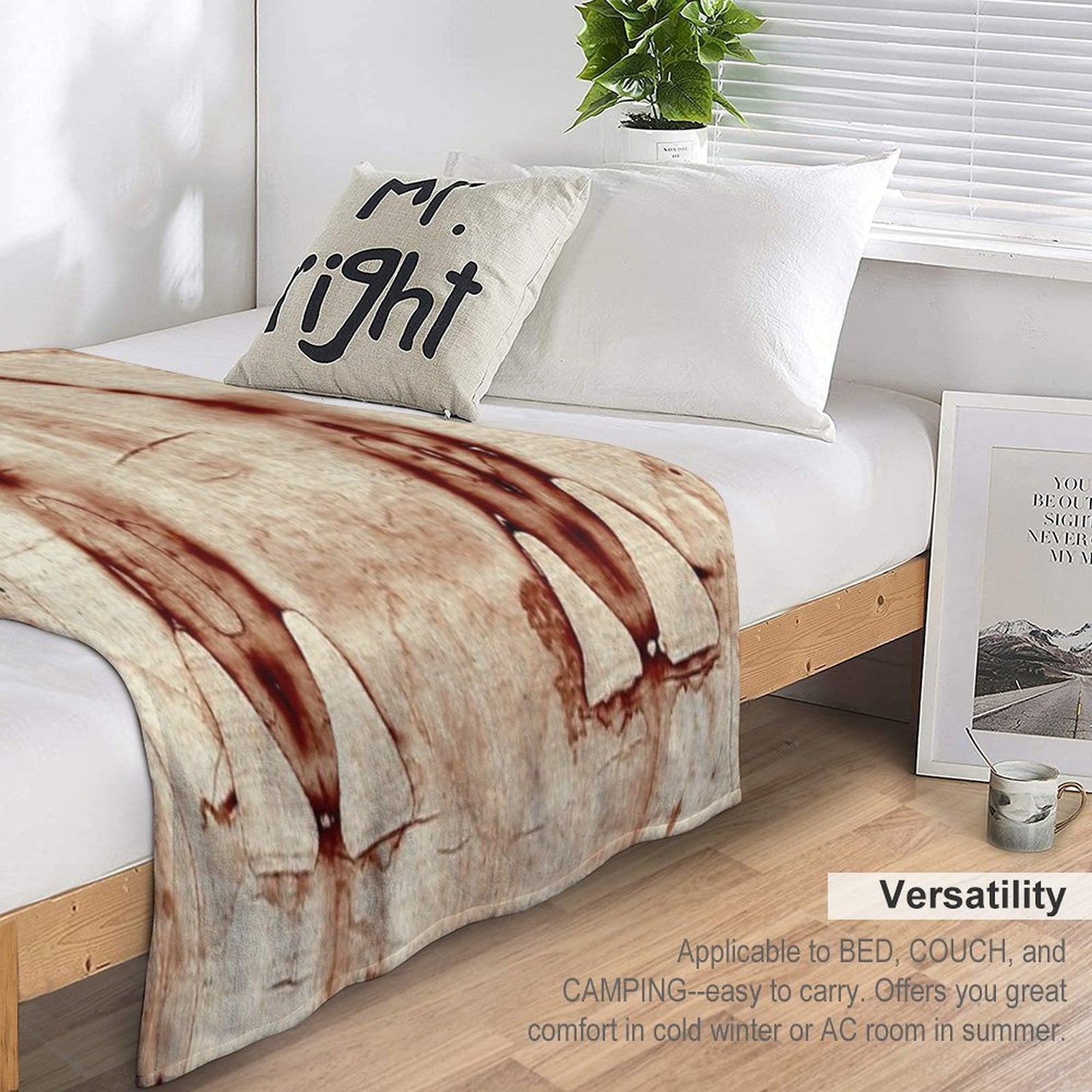 Easter  Holy Face Negatives of The Shroud of Turin Lightweight Throw Blanket