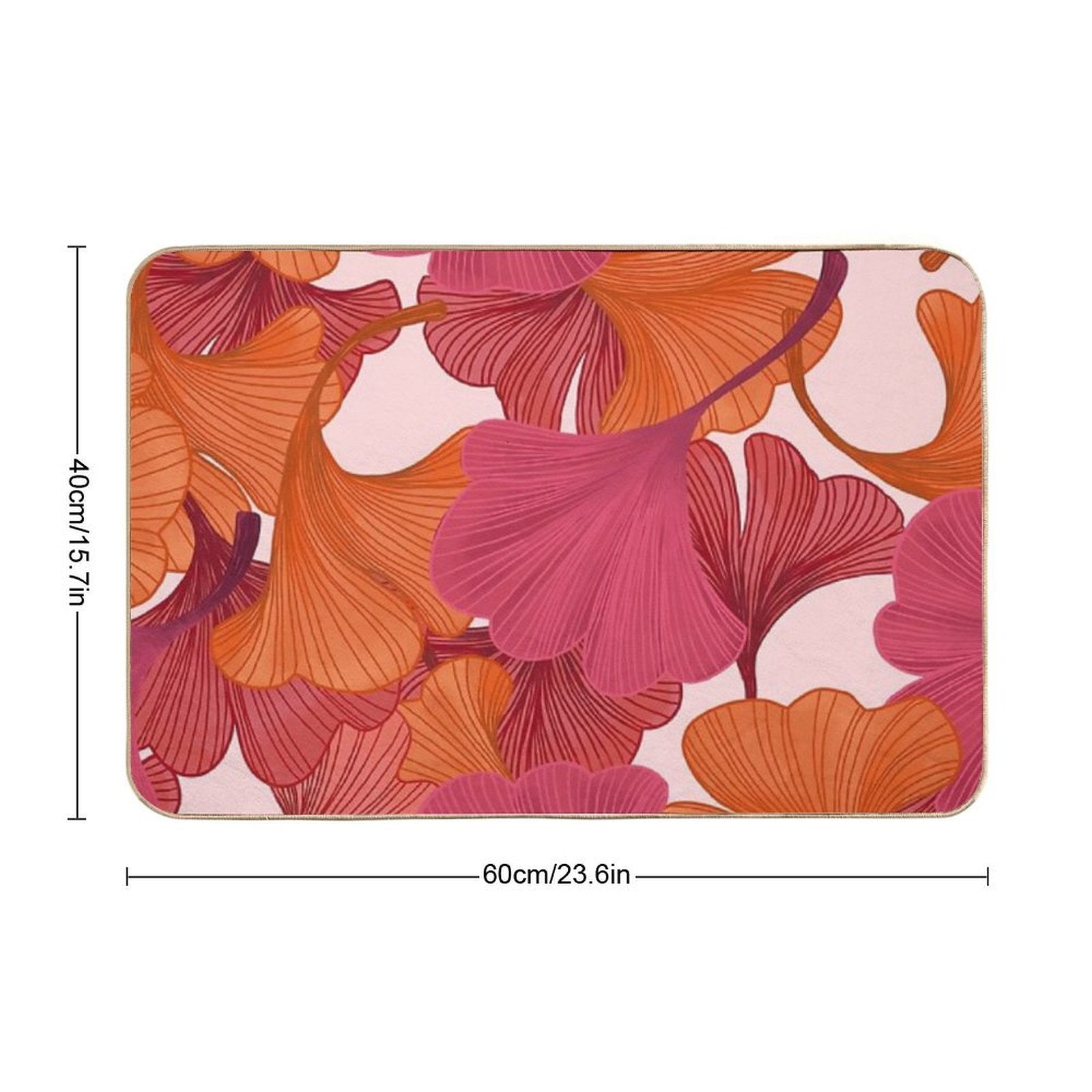 Autumn Ginkgo Leaves  Non-Slip Bath Mat