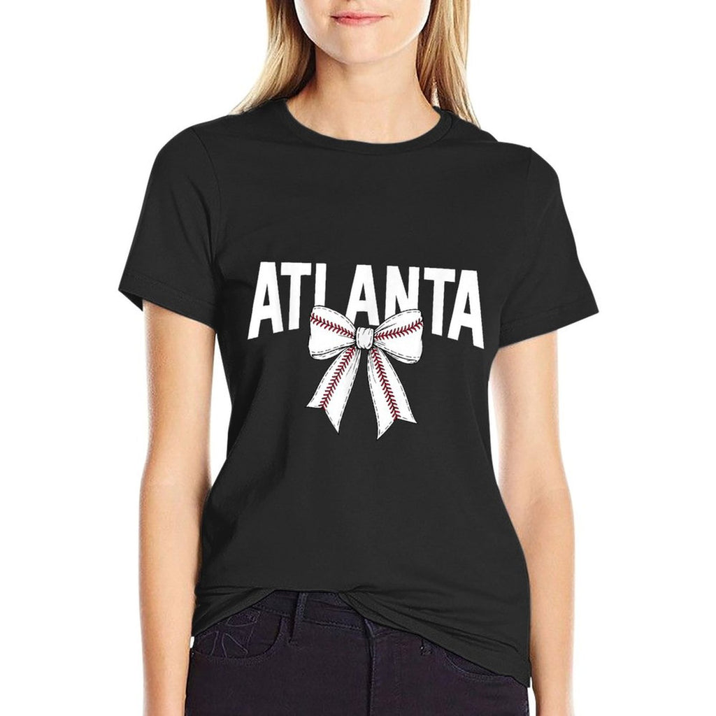 Atlanta Coquette Bow Vintage Gifts Design Atlanta  Vintage-inspired T-Shirt