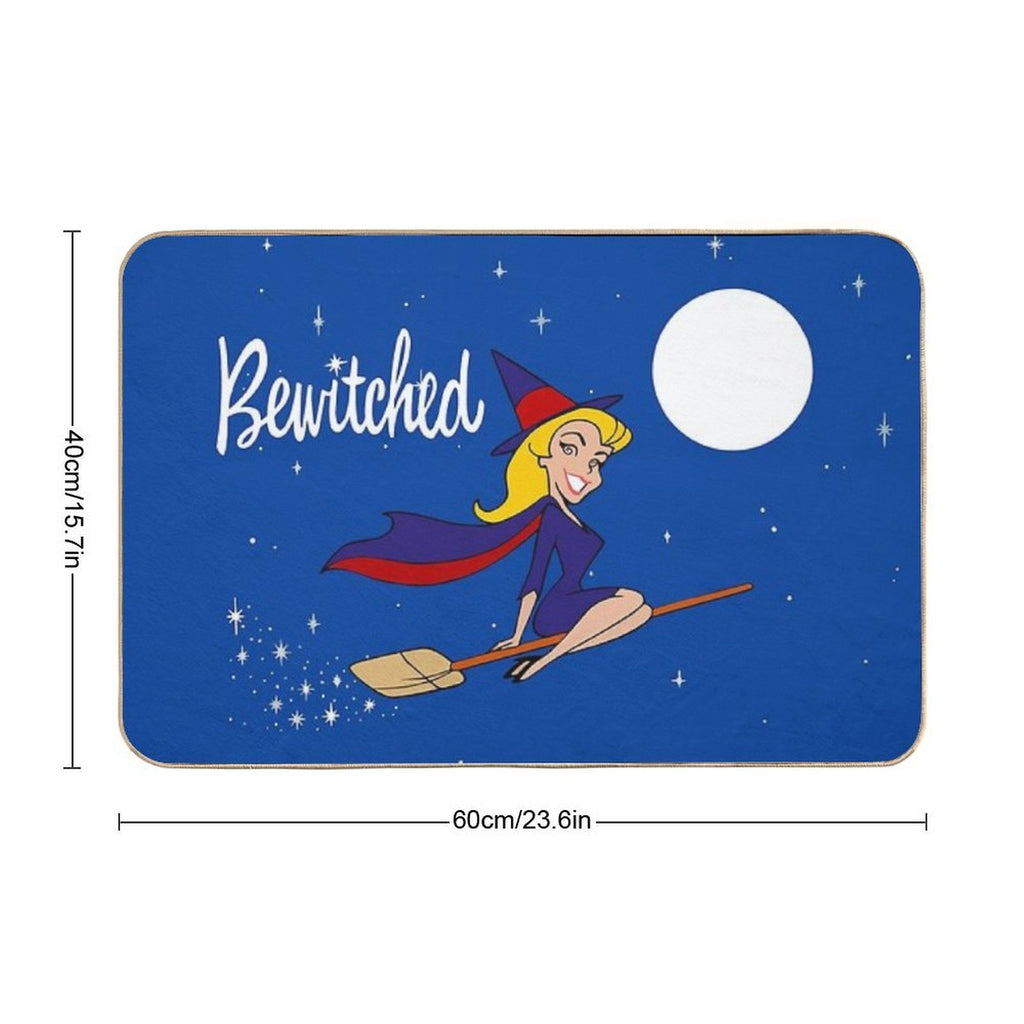 Bewitched 60s Retro  Slip-Resistant Bath Mat
