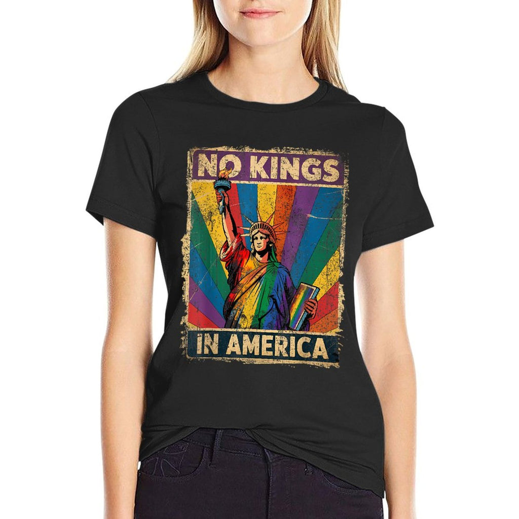 No Kings In America Lgbt Pride Month  Wrinkle-resistant T-Shirt