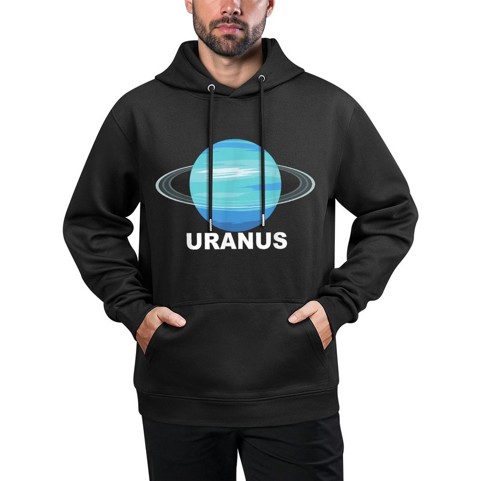 Solar System Group Costumes - Giant Planet Uranus Costume Colorfast Hoodie