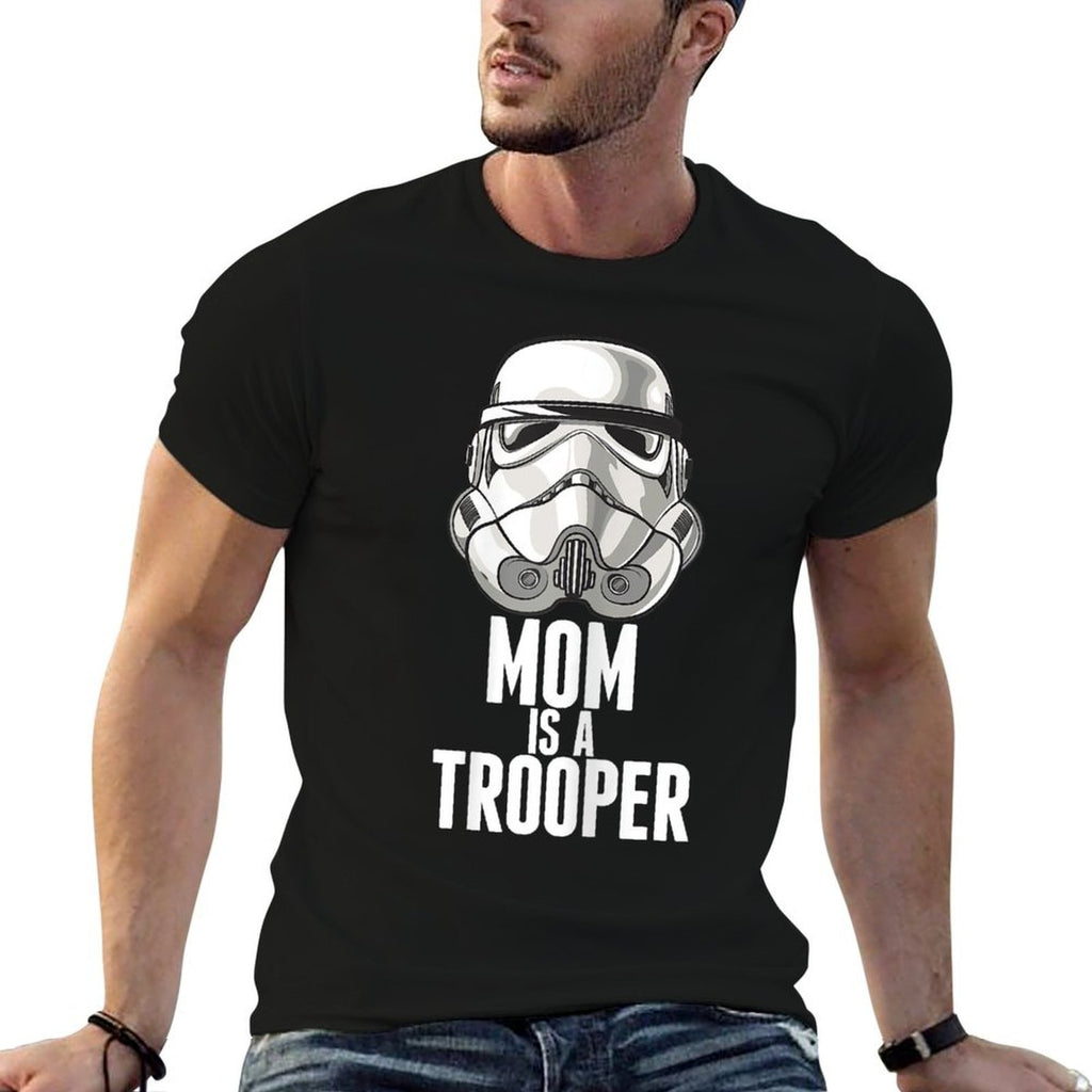 Star Wars Stormtrooper Mom Is A Trooper  Fade-proof Color T-Shirt