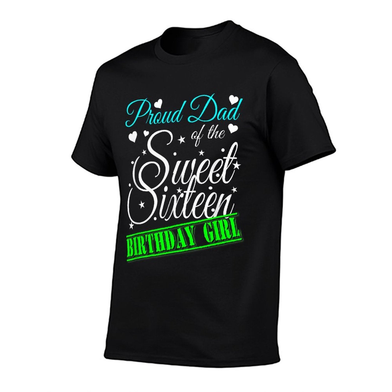 Vintage Sweet 16 Girln Birthday Girl Sixteenth Mom Dad  Heathered Texture T-Shirt