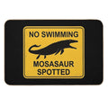 Mosasaur - No Swimming!  Stain-Proof Bath Mat