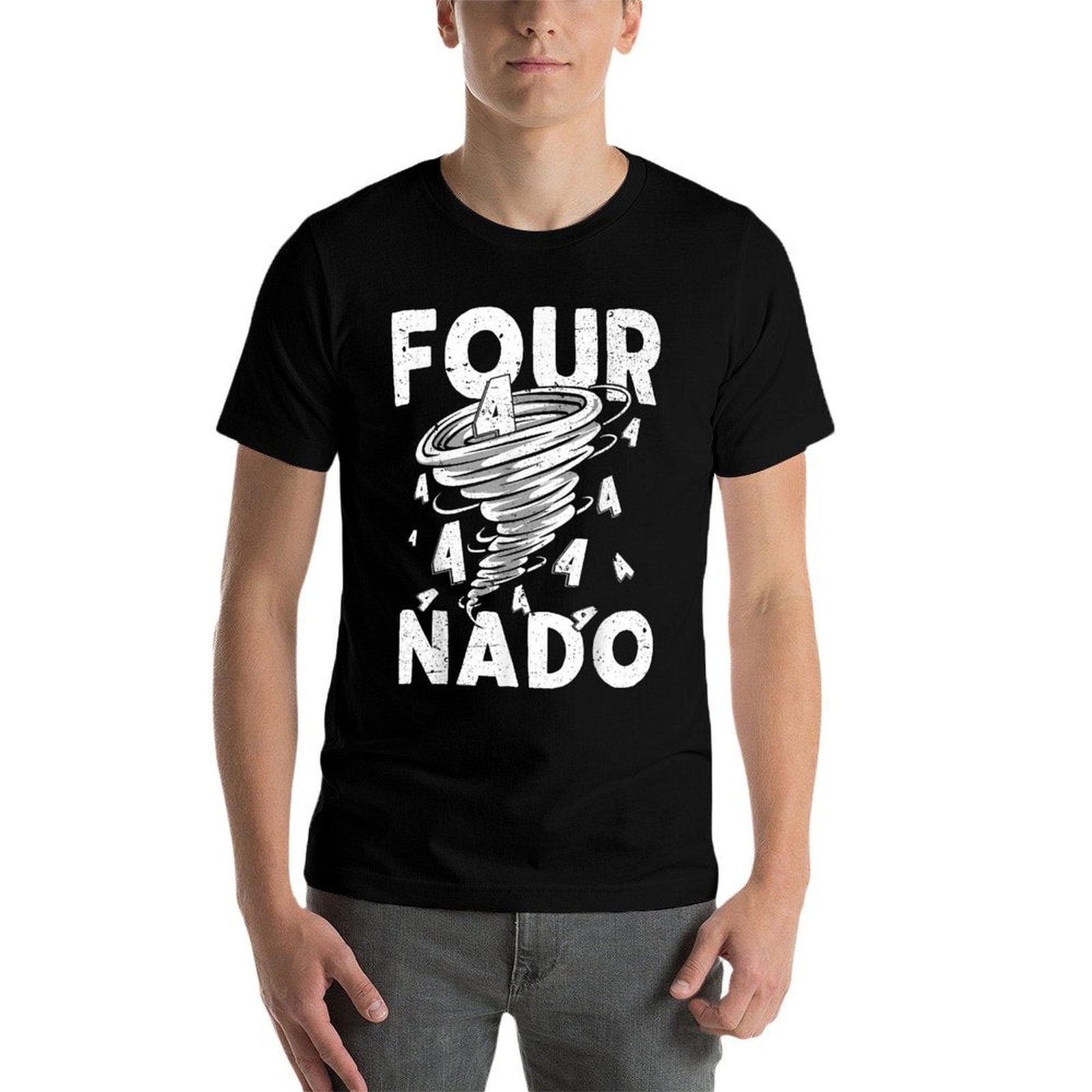 Four Nado Fournado 4th Birthday 4 Years Old Kids Boys Girls  Lightweight T-Shirt