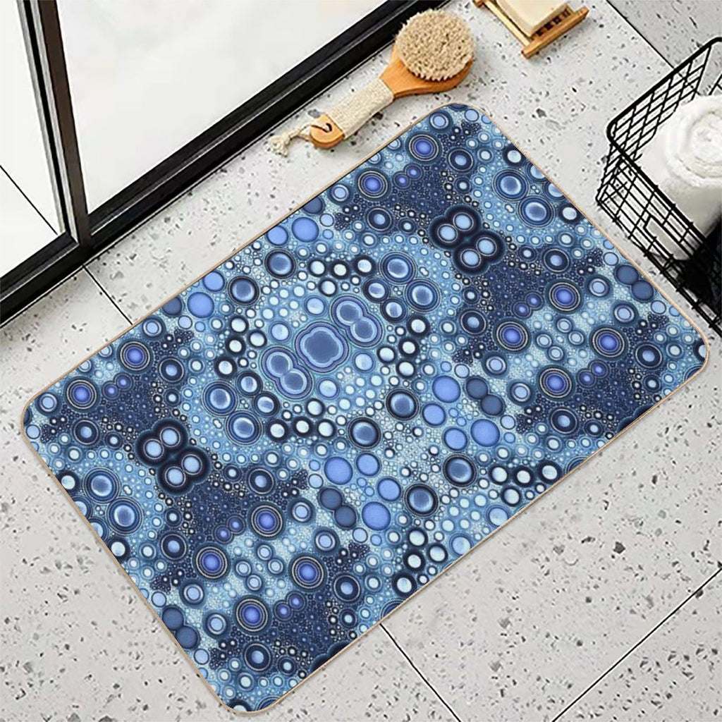 Jewels of Blues  Easy Maintenance Bath Mat