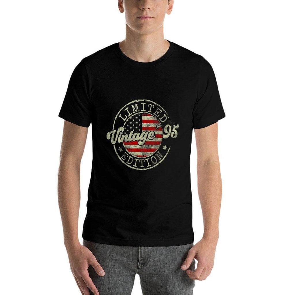 Vintage 1995 Limited Edition 30-Year-Old Gifts 30th Birthday  High-quality Stitching T-Shirt