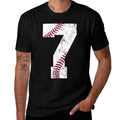 7th Birthday 2018 Baseball Boys Kids Seven 7 Seventh Gift  Cotton T-Shirt