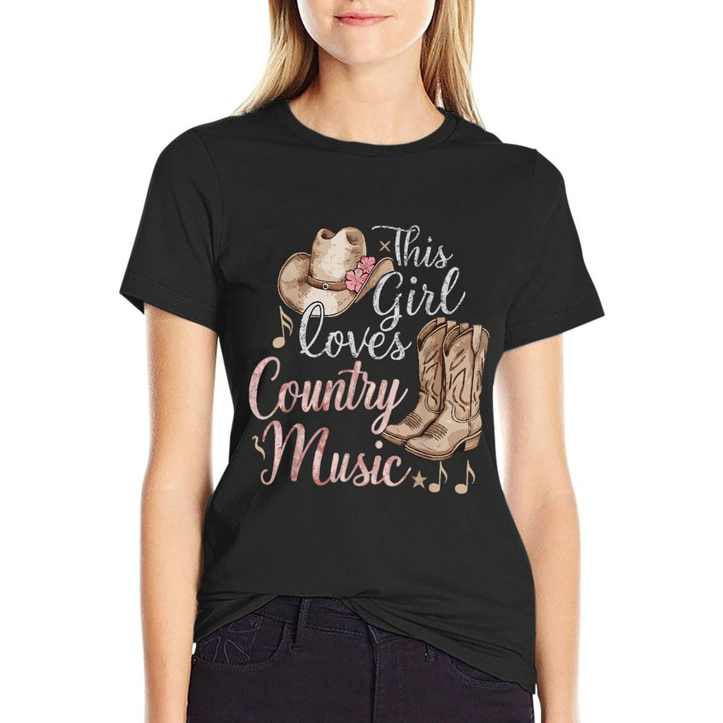 This Girl Loves Country Music  Graphic-printed T-Shirt