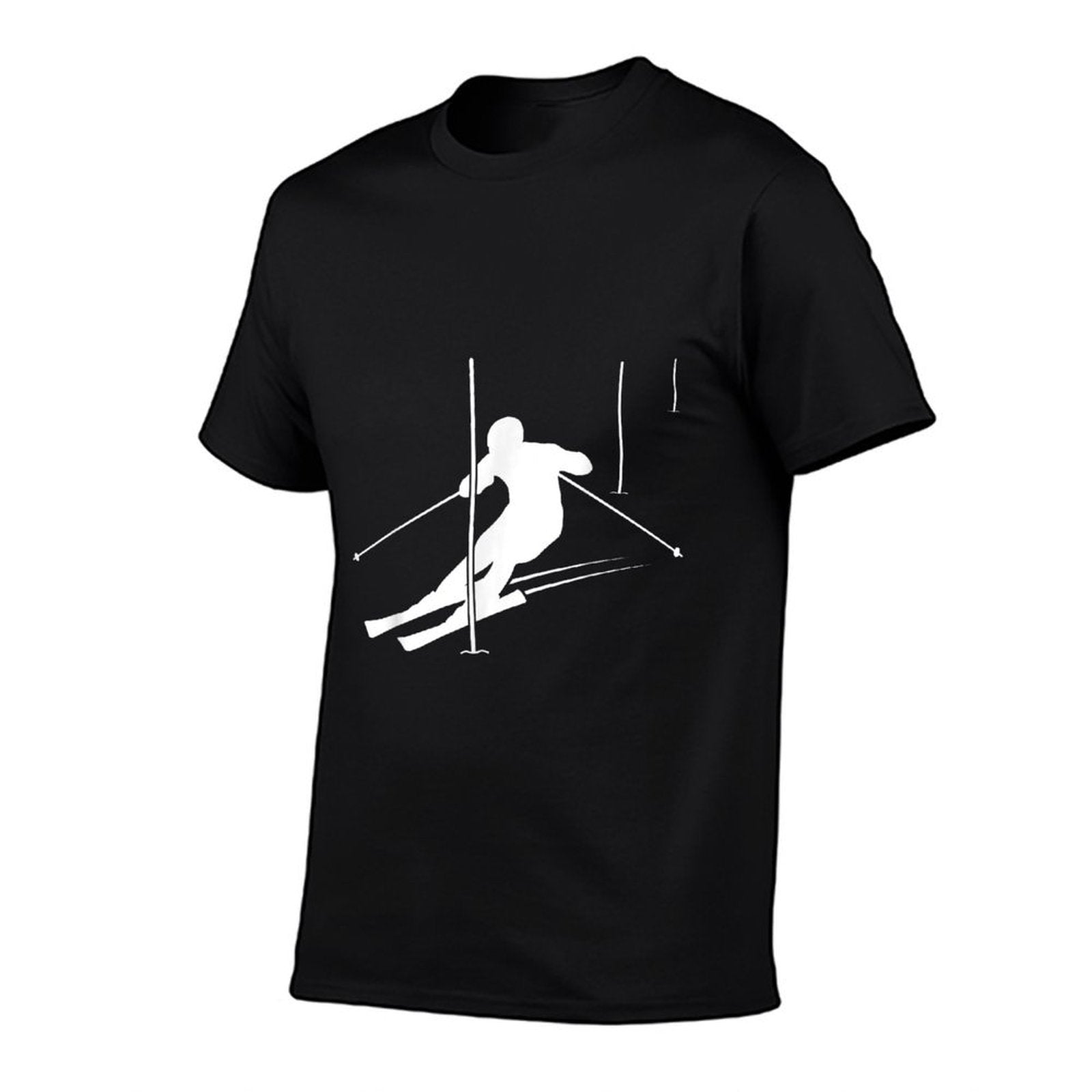 Alpine Ski Racing, Racing Runner, Ski Slope, Slalom Course Skier  Wrinkle-resistant T-Shirt