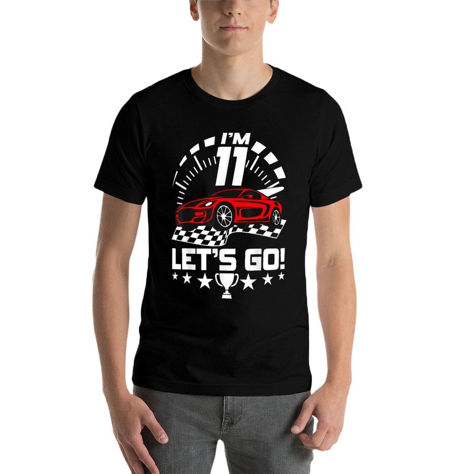 11 Year Old Race Car 11th Birthday Racing Racecar Boys Girls  Affordable Price T-Shirt