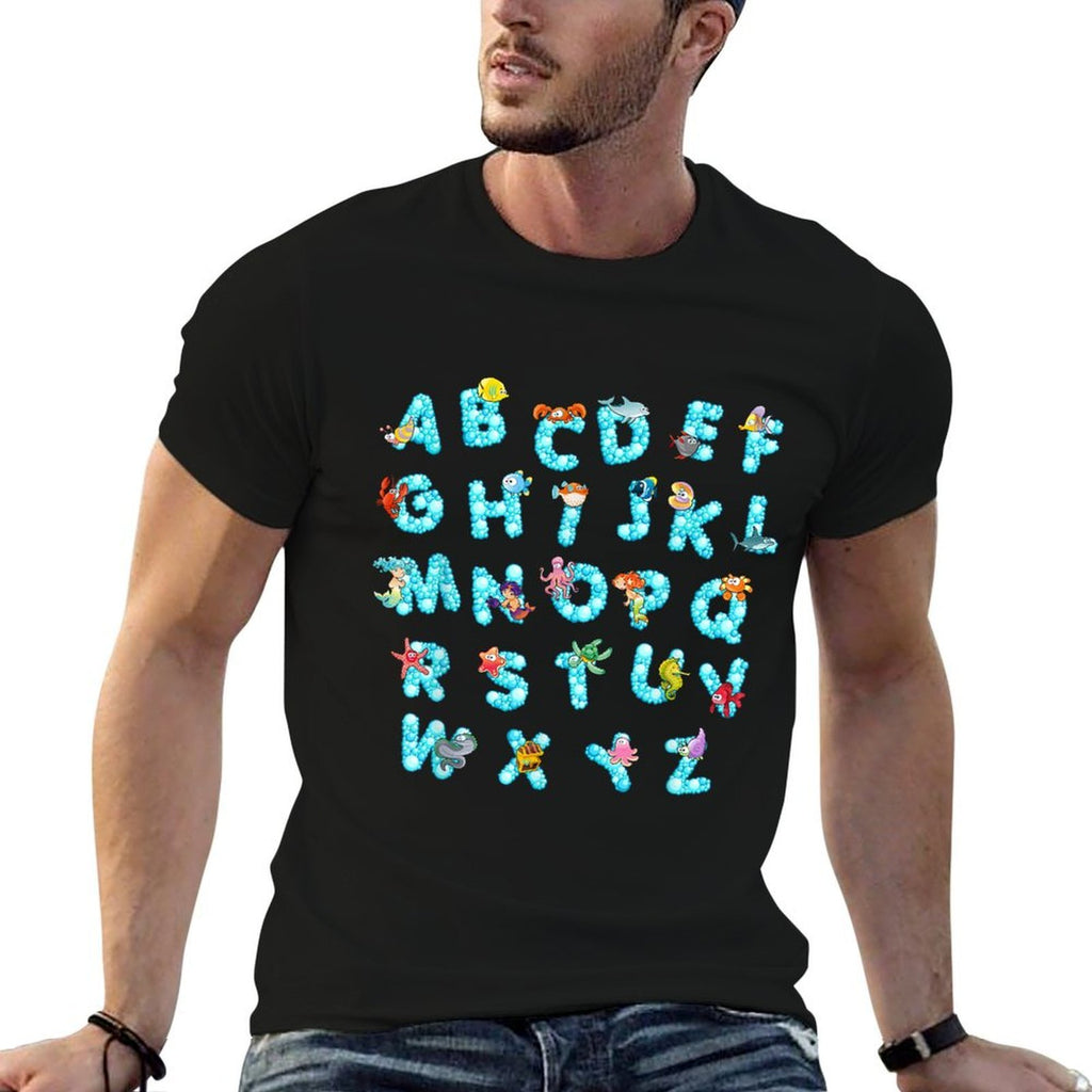 Funny Alphabet Ocean Animal Kindergarten Teacher  Versatile T-Shirt