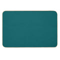 Ocean Blue Blue Solid Color  Dirt-Trapping Bath Mat