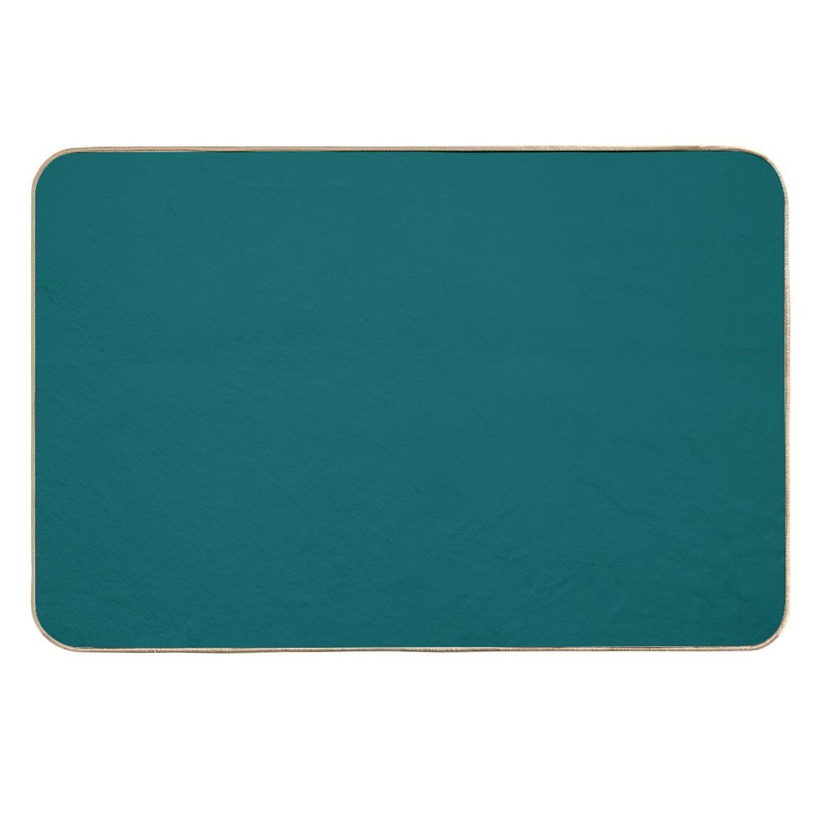 Ocean Blue Blue Solid Color  Dirt-Trapping Bath Mat