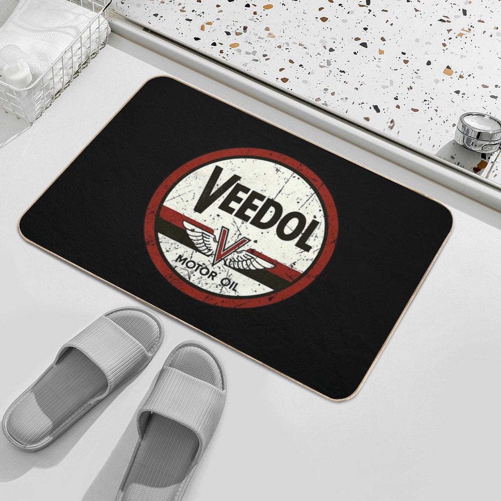 Veedol Vintage Oil Company  Toxin-Free Bath Mat