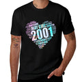 MAY GIRL 2001 Awesome Fabulous Big Heart 21st Birthday  Wrinkle-resistant T-Shirt