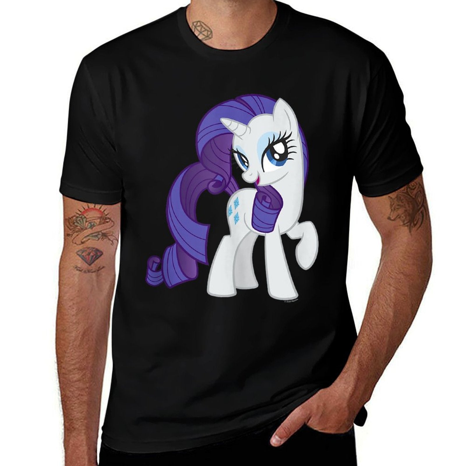 My Little Pony Friendship Is Magic Big Rarity Portrait  Heathered Texture T-Shirt