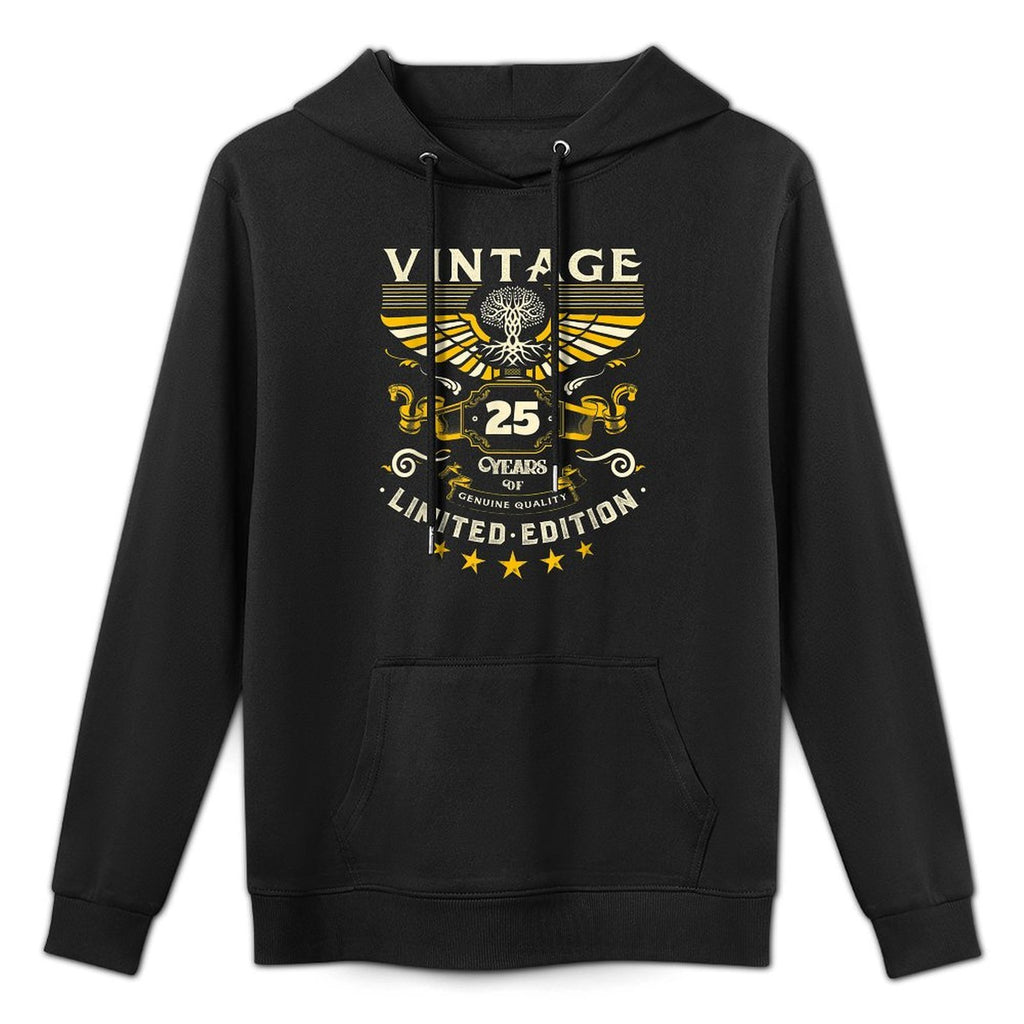 Mens Turning 25 Birthday Decorations for Men 25th Birthday Machine Washable Hoodie
