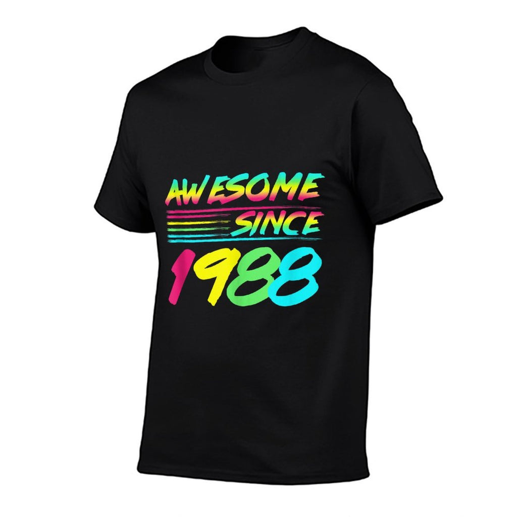 Awesome Since 1988 80s Retro 35th Birthday  Wrinkle-resistant T-Shirt