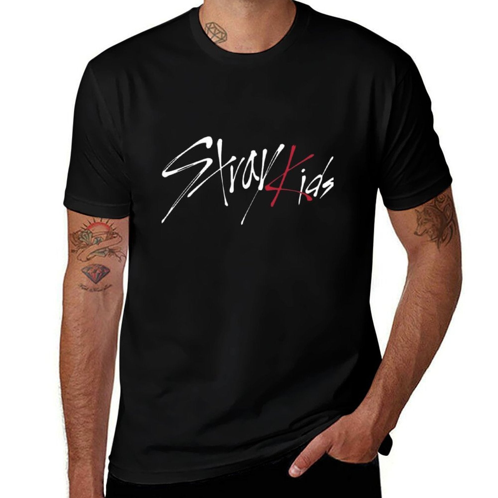 Stray Kids Logo White Classic T-Shirt  Versatile T-Shirt