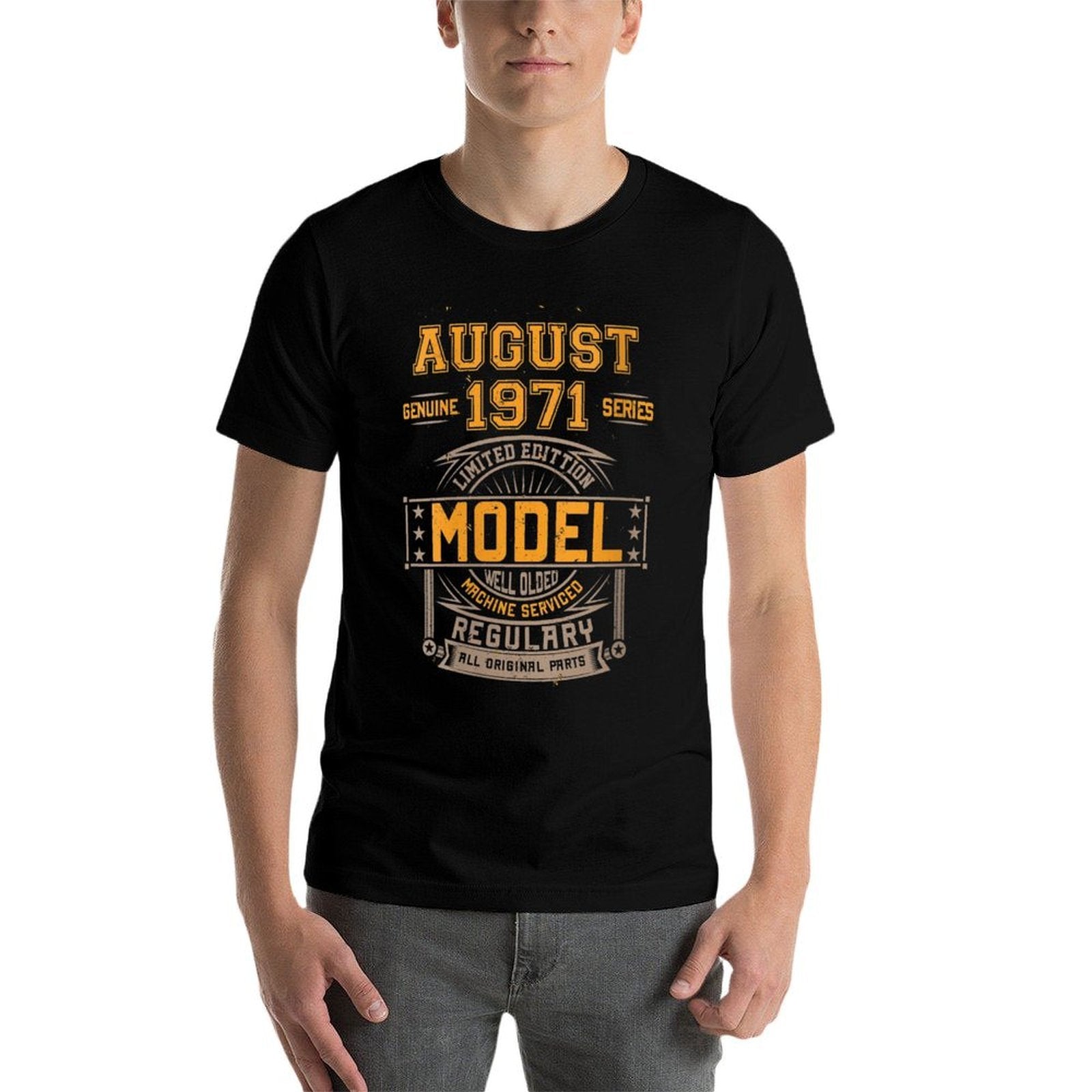 Womens 50 Years Old 50th Birthday Decoration August 1971  High-quality Stitching T-Shirt