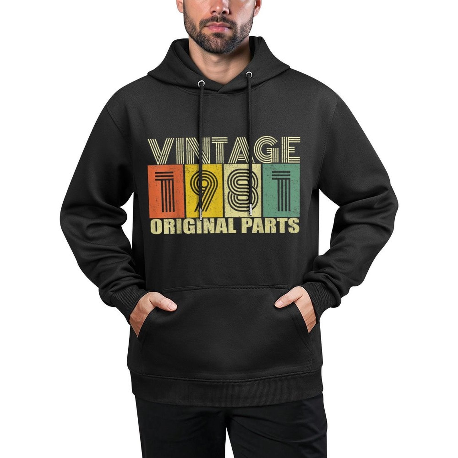 Vintage 1981 40th Birthday Gift Men Women 40 Years Old Pilling-Resistant Hoodie
