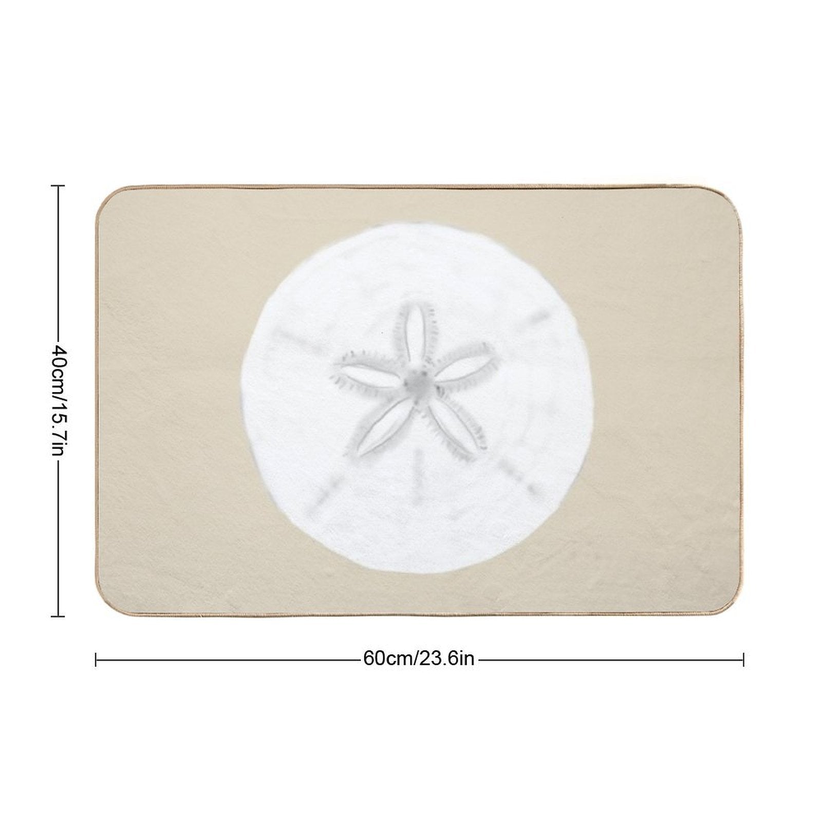 Sand Dollar  Stain-Proof Bath Mat