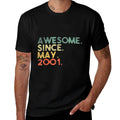 21 Year Old Awesome Since MAY 2001 21st Birthday  Tagless Design T-Shirt