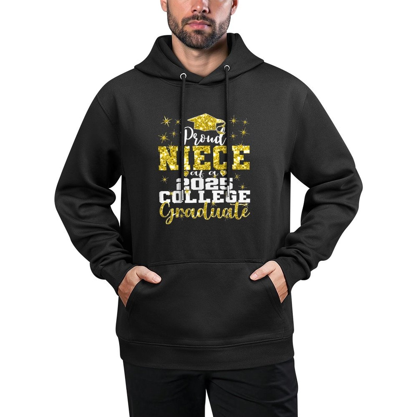 Proud Niece of 2025 College Graduate Family 25 Graduation Colorfast Hoodie