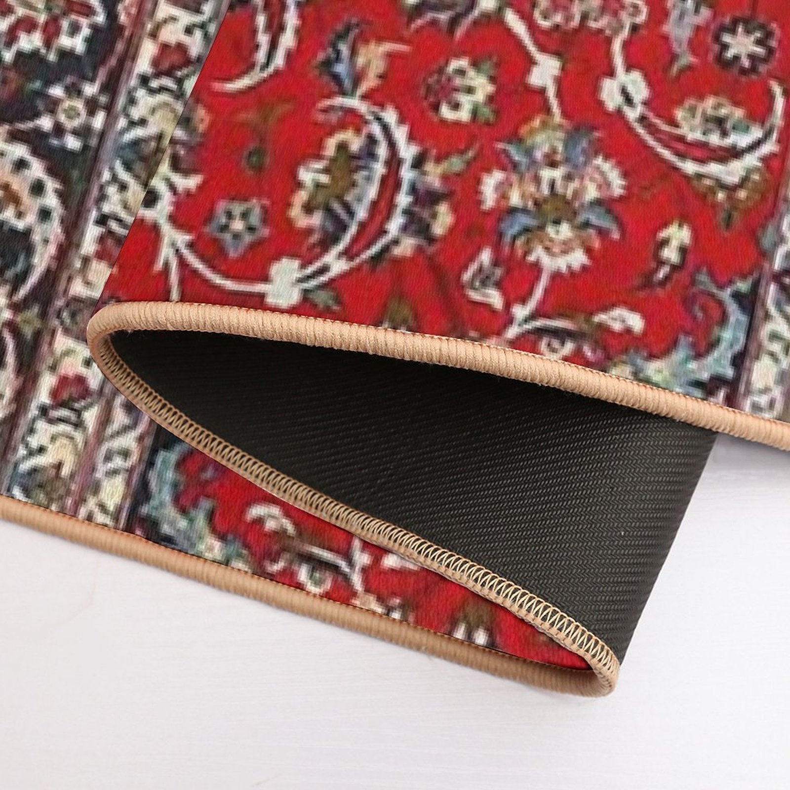 Fine Silk & Wool Isfahan Persian Rug Print  Rapid-Drying Bath Mat