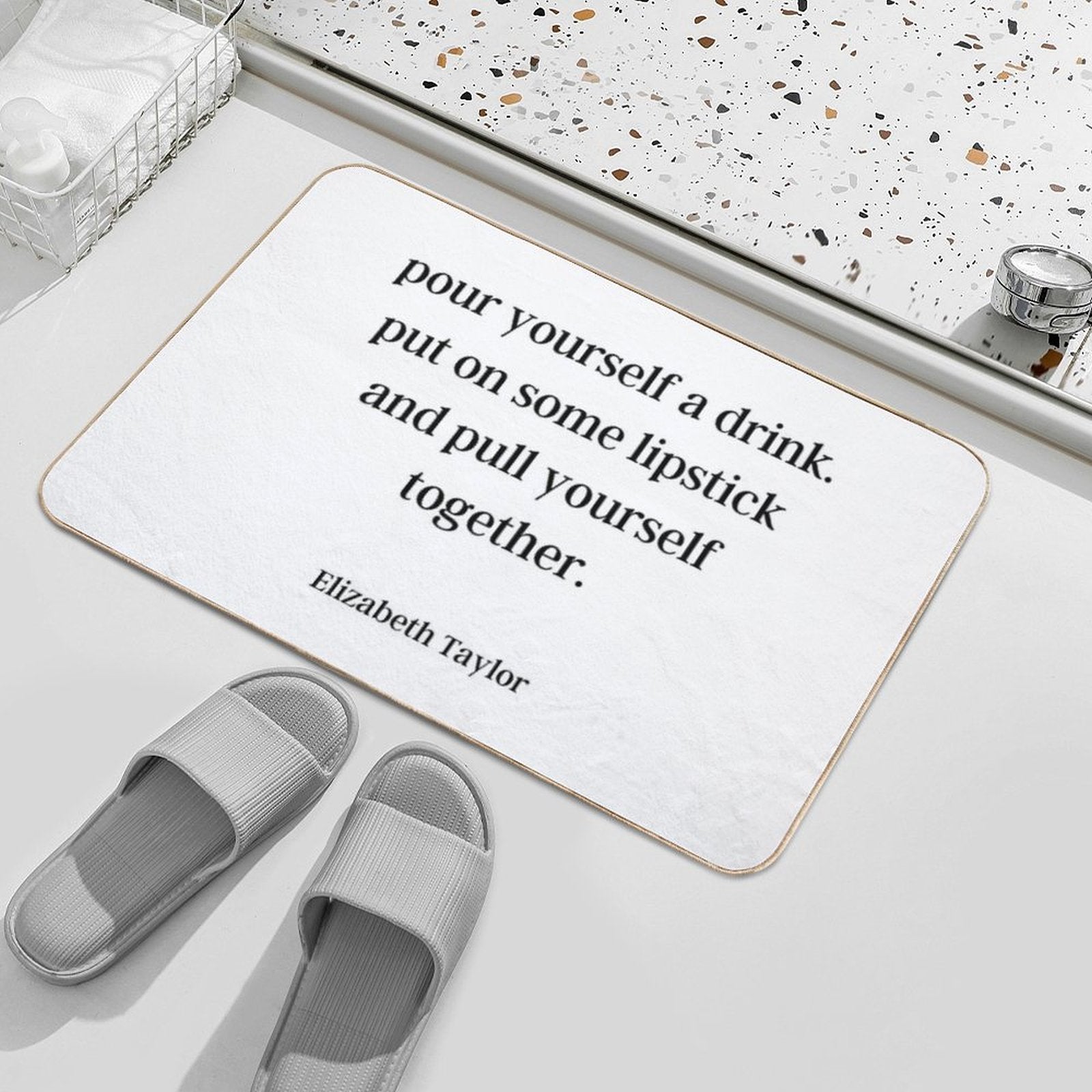Elizabeth Taylor Advice  Fade-Resistant Bath Mat