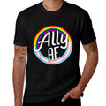 ALLY AF Trans Love Equality LGBT Pride Love Gay  Polyester Blend T-Shirt