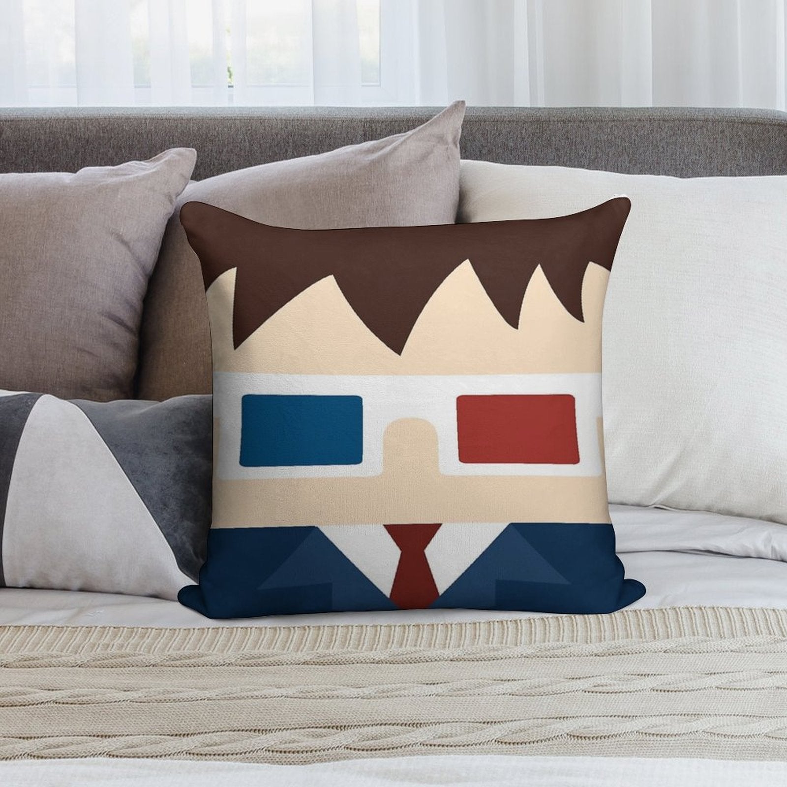 10th Doctor, David Tennant Soft Warmth Comfort Throw Pillow