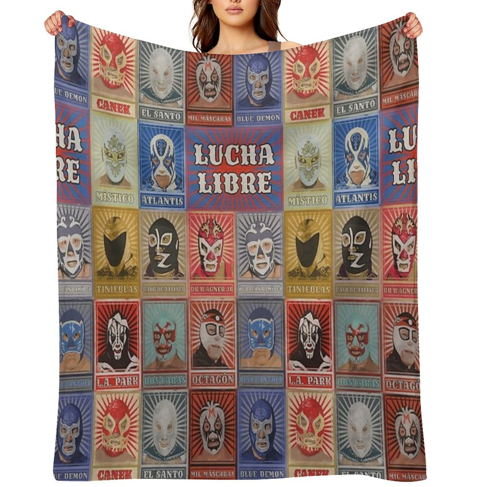 Lucha Libre Legends All-season Throw Blanket