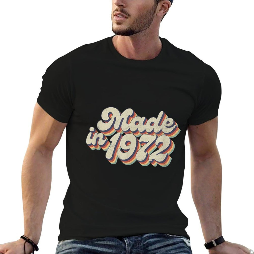 70s Made in 1972 - 50 Year Old - Vintage 50th Birthday  Lightweight T-Shirt
