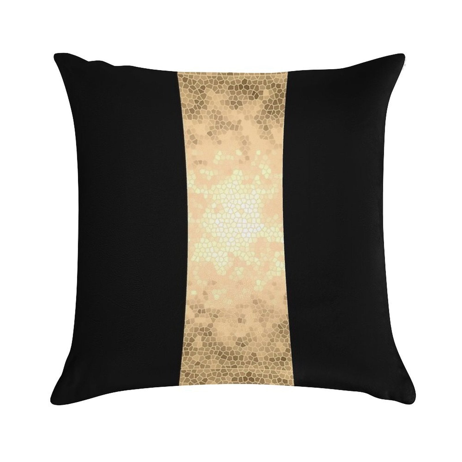 Elegant Gold And Black Design Soft Home Decor Throw Pillow