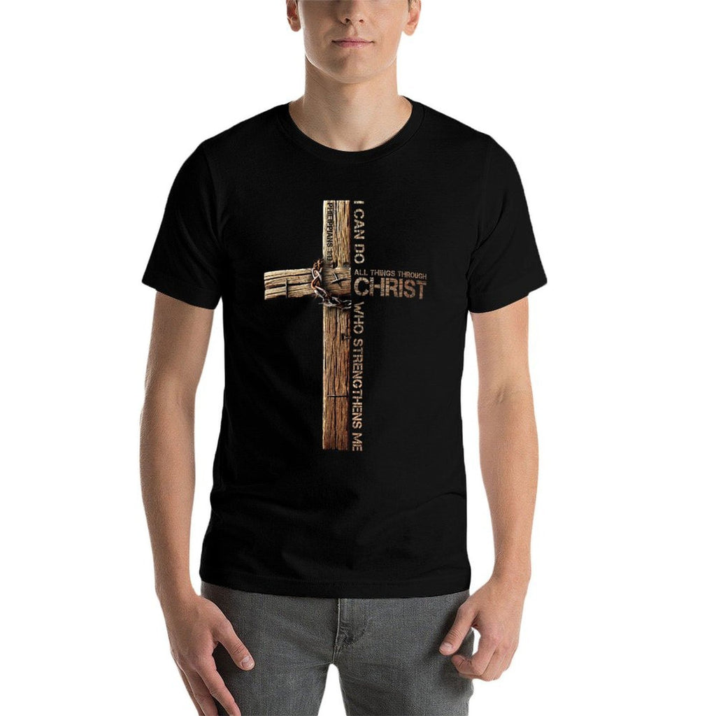 I Can Do All Things Through Christ, Cross Jesus Christian  Relaxed-fit T-Shirt
