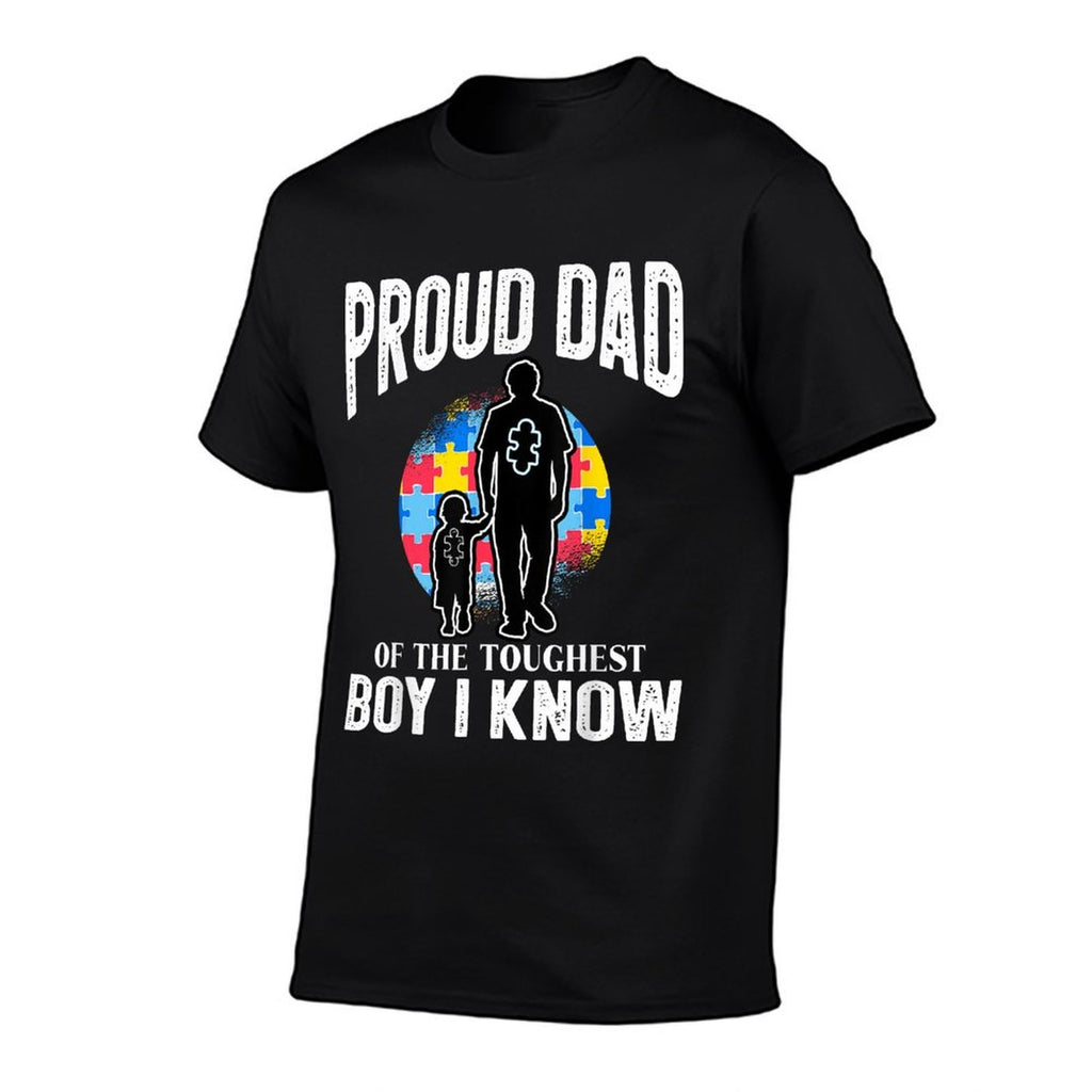 Autism Awareness for Proud Dad Support Autistic Kids  Quick-drying T-Shirt