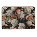 Antique Jan Davidsz. De Heem Lush Roses Flowers On Black Botanical Night GardenPattern Nightgarden  Fade-Resistant Bath Mat