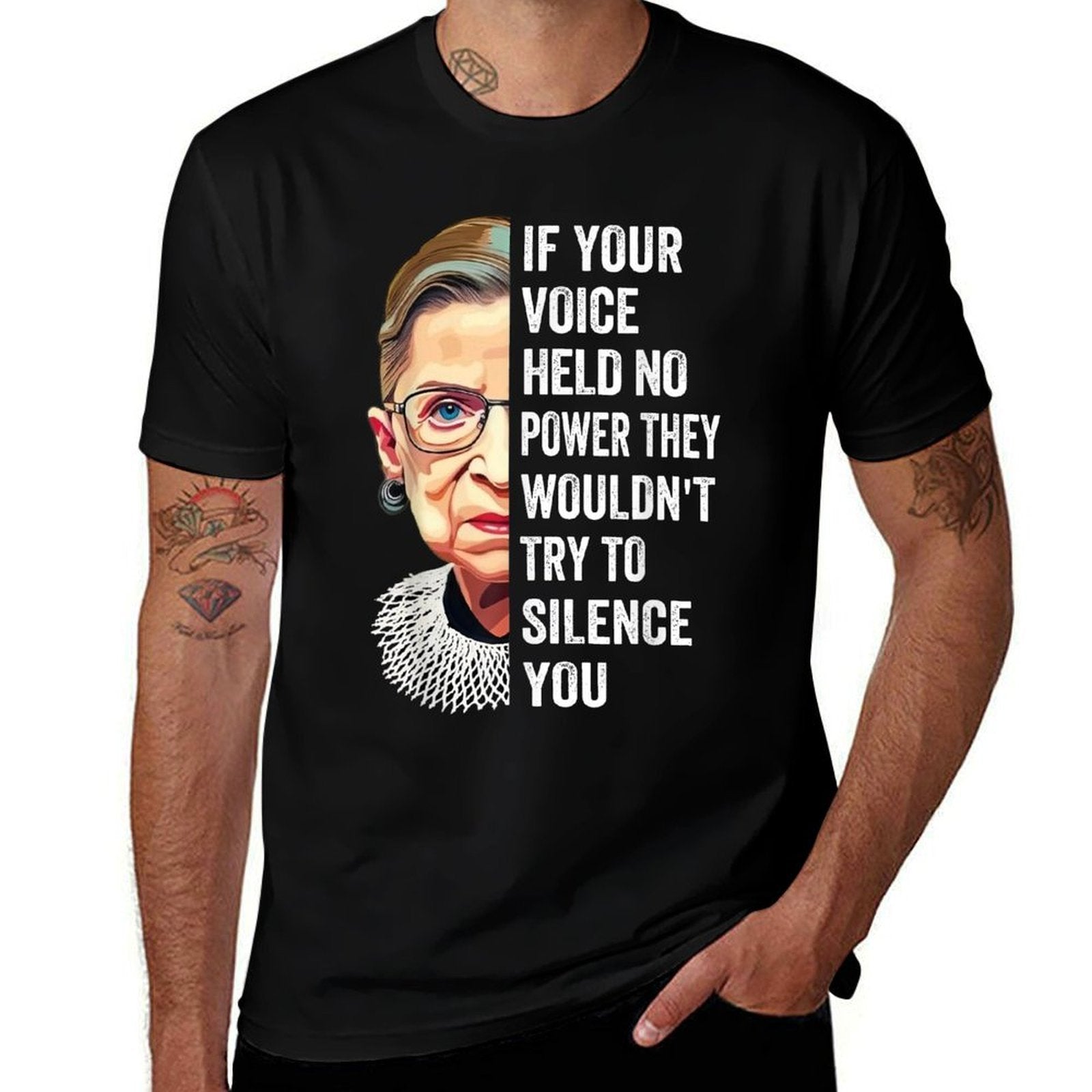 RBG If Your Voice Held No Power They Wouldnt Try To Silence  Odor-resistant T-Shirt