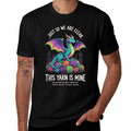 Vintage Funny Yarn Dragon Knitting Crochet Lover  Easy-care T-Shirt