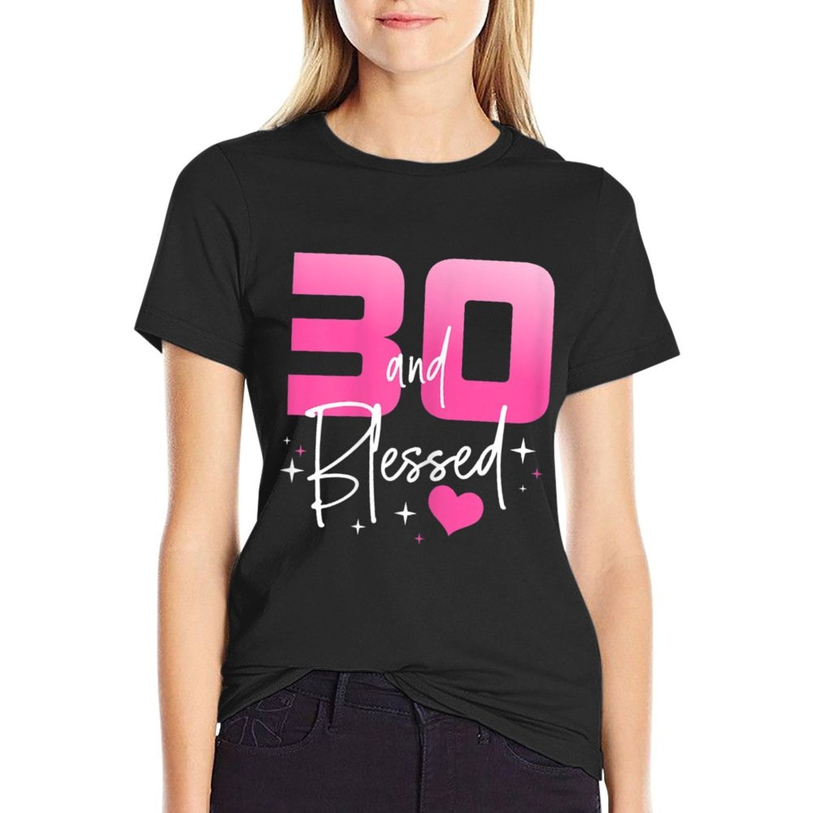 Womens 30 And Blessed Chapter 30 Year Old Gifts 30th Birthday Party  Classic T-Shirt