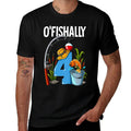 O'fishally 4 Years Old 4th Birthday Fishing  Odor-resistant T-Shirt