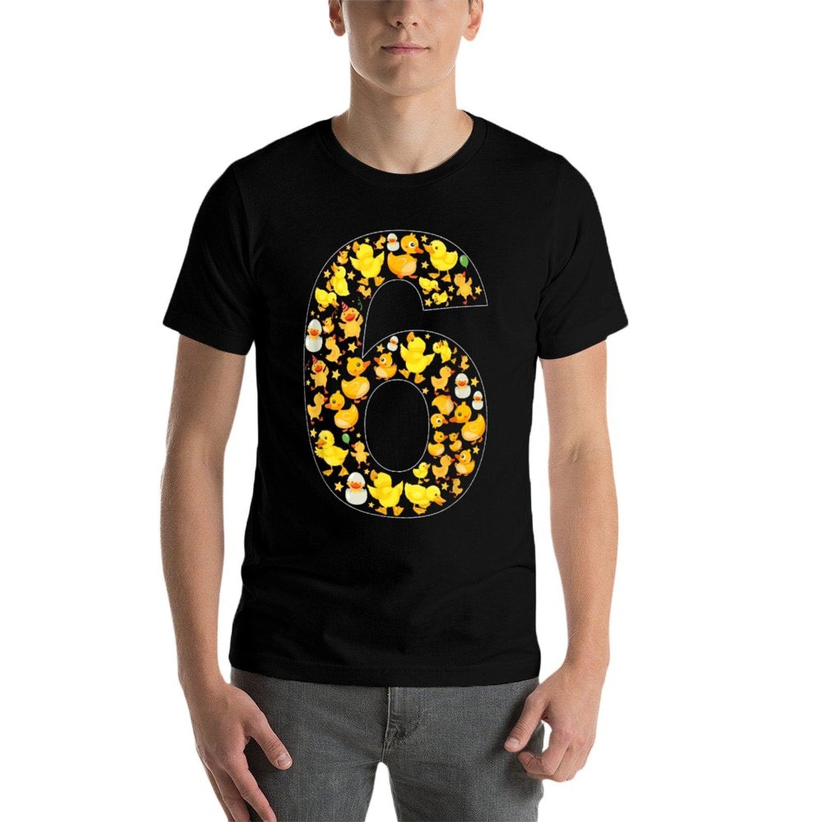 6th Birthday Cute Duck Theme 6 Year Old Boy Girl Birthday  Quick-drying T-Shirt