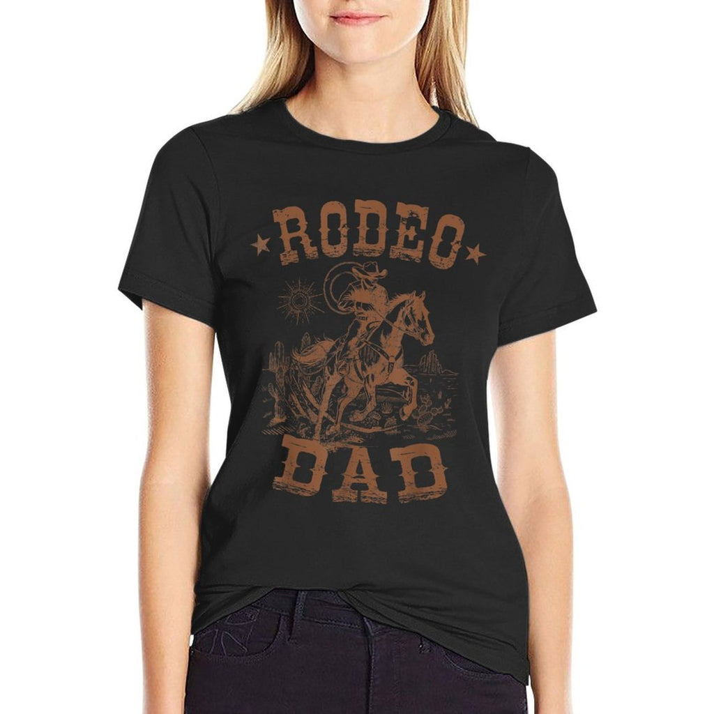 Rodeo Dad Western Cowboy Daddy Family Matching Father's Day  Wrinkle-resistant T-Shirt