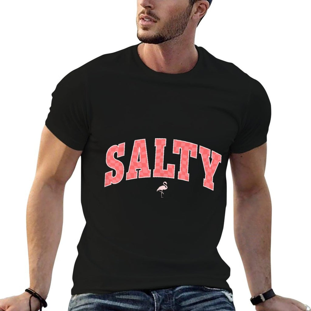 Salty Ocean Flamingo Life Coastal Summer Beach Girl Trendy  Moisture-wicking T-Shirt