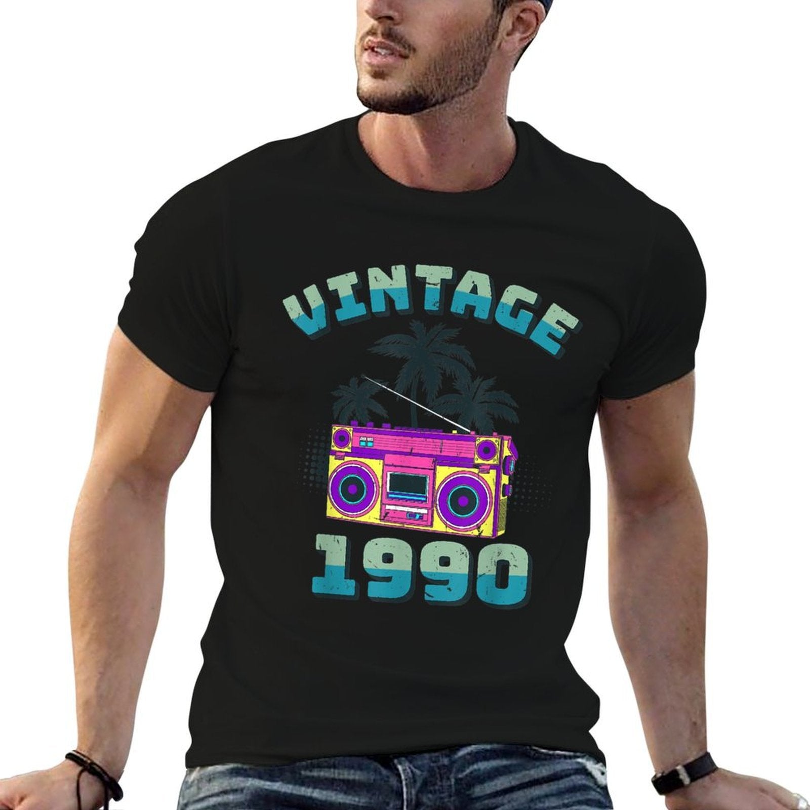 Gift 30 Year Old Vintage Cassette Tape 1990 30th Birthday  Relaxed-fit T-Shirt